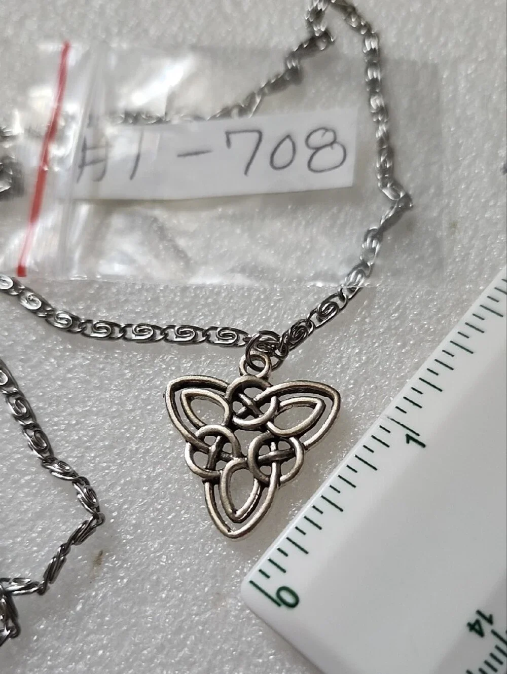 Hand Crafted Silver Celtic Knot Pendant Necklace